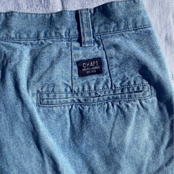 Chaps Ralph Lauren Denim high rise shorts - Picture 4 of 7